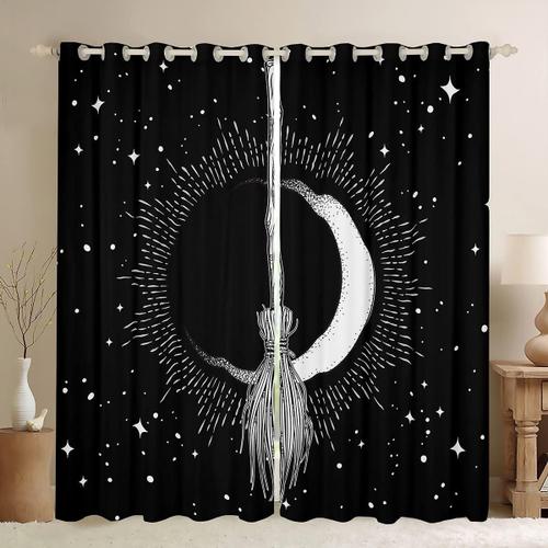 Beaux Rideaux De Fenetre Ciel Etoile Pour Femmes Adultes, Rideaux A Douze Constellations Pour Chambre A Coucher, Draperies Degradees Violettes Pour Le Salon, Rideaux De Traitement De Fenetre Drea