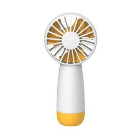 Mini Ventilateur à Piles, Ventilateur Portable avec Cordon, Batterie  Rechargeable pour Ventilateur de Poche Personnel (Jaune + Blanc)