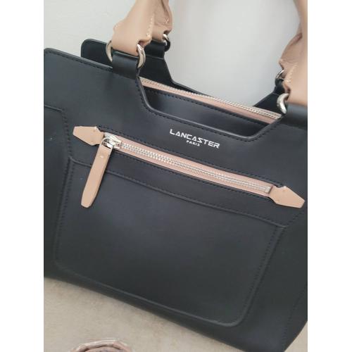 Sac lancaster noir outlet et beige