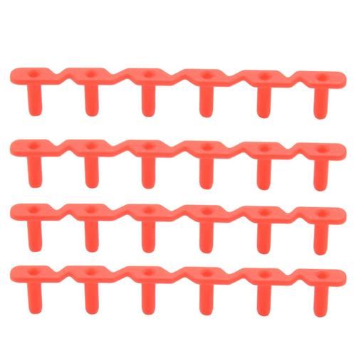 Raquette De Badminton Raquette De Cordage ¿Illets ¿Illets Accessoires De Remplacement Tube De Protection 6 Clous Type Rouge