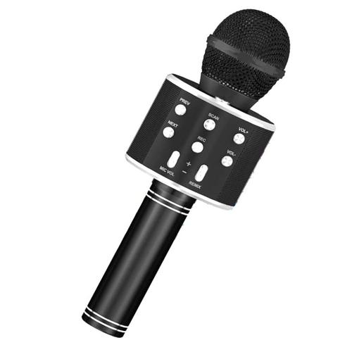 Microphone Sans Fil de Karaoké Bluetooth, Machine de Karaoké Portable Sans Fil, Cadeau pour Enfants de FêTe de Haut-Parleur de Microphone de Poche