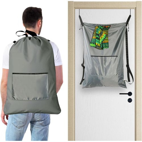 ERSHI-Panier À Linge Suspendu, Sac Linge Sale Voyage, Panier À Linge Grande Contenance Sac De Rangement Sac A Linge Sale Voyage Po[7