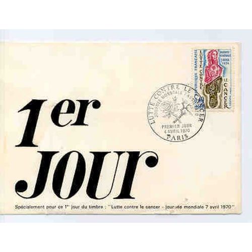 Carte 1 Er Jour : Journée Mondiale De Lutte Contre Le Cancer 4 Avril 1970