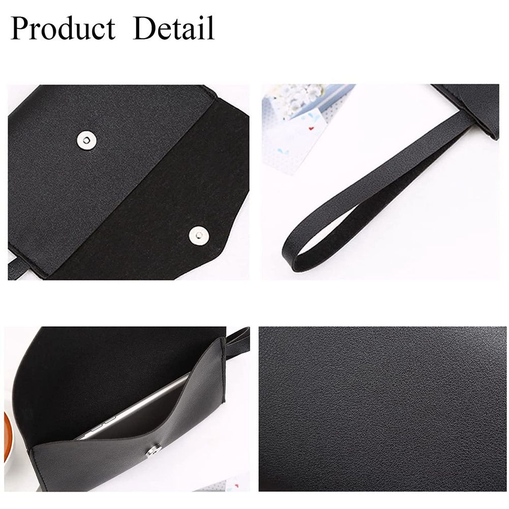 CALFOVERA Portefeuille En Cuir PU Réutilisable Pour Argent Liquide Enveloppes Marron Petits Billets Pochettes De Rangement Rétro Pour Hommes Et Femmes Voyage D'affaires