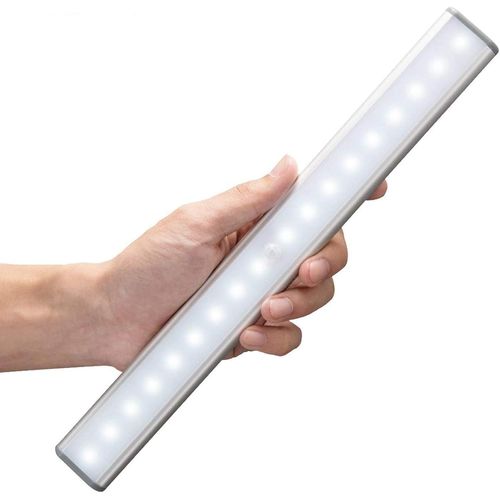 ERSHI-Lampe murale à 18 LED - Rechargeable - USB - Détecteur de mouvement avec capteur - Avec interrupteur - Lumière portable - Ve[7