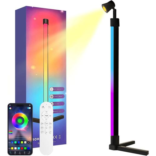 Ershi-Rgb Lightbar 50cm Tv Rétro Éclairage Usb Fonctionne Lampe D'ambiance 6w Smart Sync Avec Musique Et Contrôle App, 360° Spot R[3