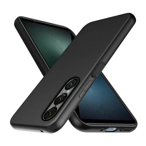 Coque Pour Sony Xperia 1 Vii - Housse Etui Silicone Gel Fine + Film Ecran - Noir