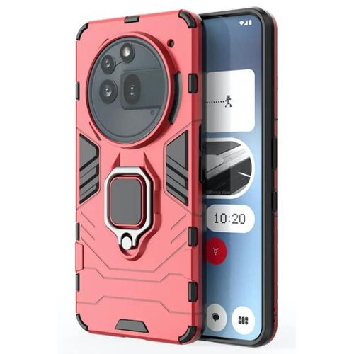 Coque Pour Nothing Phone (3a) Pro - Housse Etui Rigide Anti Choc + Verre Trempe - Rouge