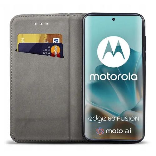 Housse Pour Motorola Edge 60 / 60 Fusion 5g - Etui Coque Pochette Portefeuille + Film Ecran - Rouge Magnet