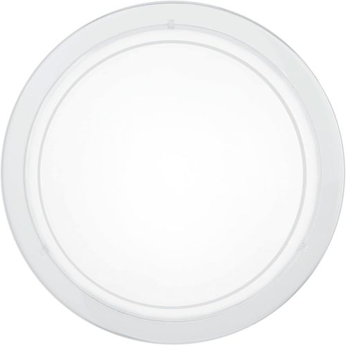 ERSHI-Lampe de plafond PLANET 1, 1 applique murale à flamme, plafonnier en acier, couleur : blanc, verre : blanc laqué, douille : [3