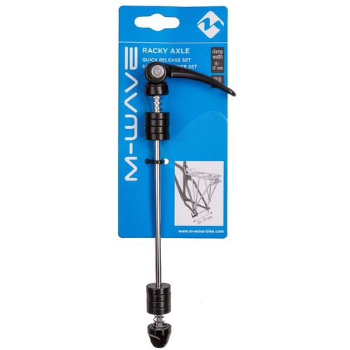 M-Wave - Racky Axle Schnellspanner - Porte-bagages taille 137 - 177 mm, noir