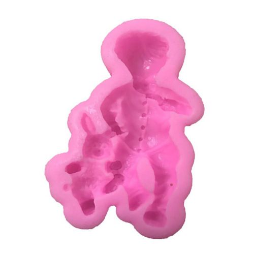 Moule À Gâteau 3d En Silicone De Qualité Alimentaire, Pour Bébé Fille/Garçon, Fondant, Outil De Cuisson Diy-Bébé Garçon