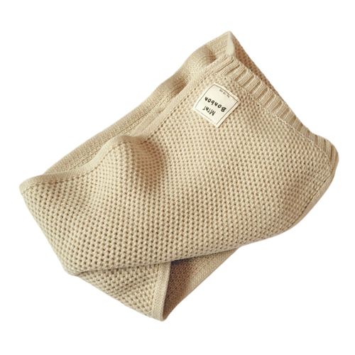 Écharpe Pour Tout-Petits Super Douce, Couleur Unie, Lavable, Ne Se Décolore Pas, Extra Longue, Garde Au Chaud, En Coton Épais, Écharpe Cache-Cou Pour Enfants, Pour L'école-Beige