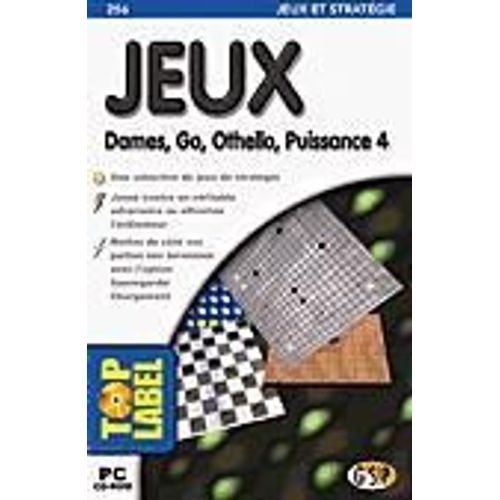 Jeux : Dames, Go, Othello, Puissance 4 Pc