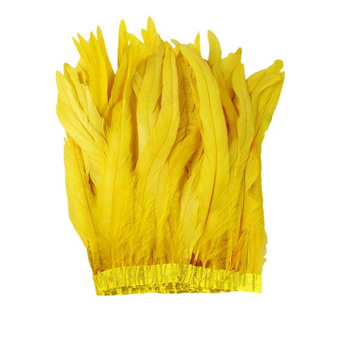 25-30cm Plume Châle Épaule Cape Doux Réglable Rétro Gothique Col Cosplay Fête Scène Performance Plume Jupe Danseur Costume-Jaune