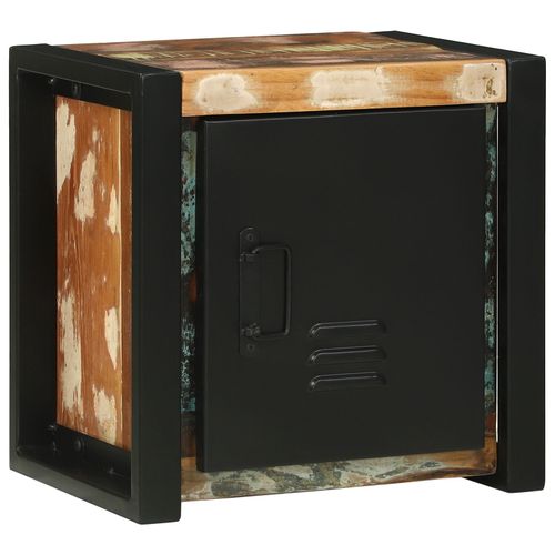 Vidaxl Armoire Murale De Salle De Bain Multicolore Bois Récupéré Moyenne