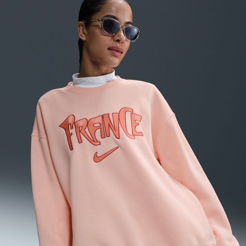Sweat Oversize France Nike Phoenix Fleece - Corail ¿ Femme