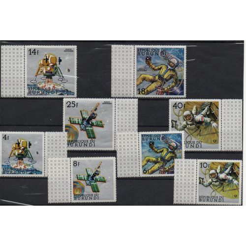 Burundi Timbres Conquête De L'Espace 1969