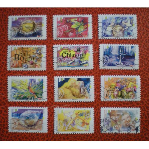 L'ouïe - Série Complète De 12 Timbres Oblitérés - France - Année 2016