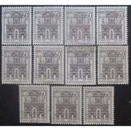 Tchecoslovaquie N°1420 X 11 Oblitéré