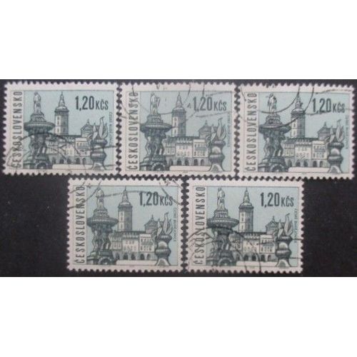 Tchecoslovaquie N°1443 X 5 Oblitéré