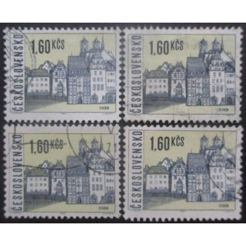Tchecoslovaquie N°1444 X 4 Oblitéré