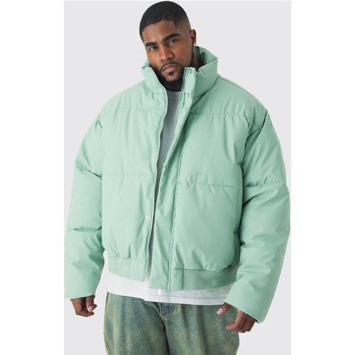 Grande Taille - Doudoune À Col Montant Homme - Vert - Xxl, Vert
