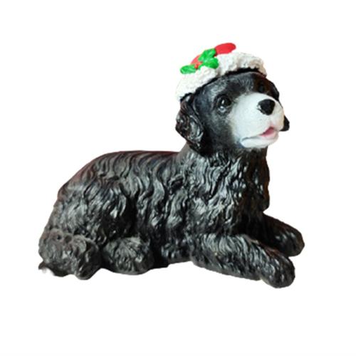 Artisanat en RéSine avec Boule de NoëL Chapeau Chien Ornements Cadeaux de NoëL pour Enfants DéCoration de Ameublement pour Animaux C