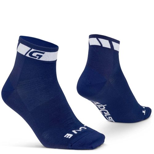 Gripgrab - Classic Low Cut Sock - Chaussettes De Cyclisme Taille 44-47 - L, Bleu/Blanc
