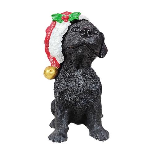 Artisanat en RéSine avec Boule de NoëL Chapeau Chien Ornements Cadeaux de NoëL pour Enfants DéCoration de Ameublement pour Animaux B