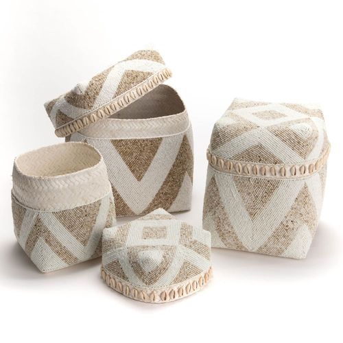 Set de 3 boîtes à offrandes Ethnique