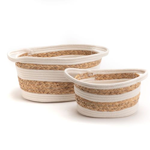 Set de 2 paniers bas grandeur nature