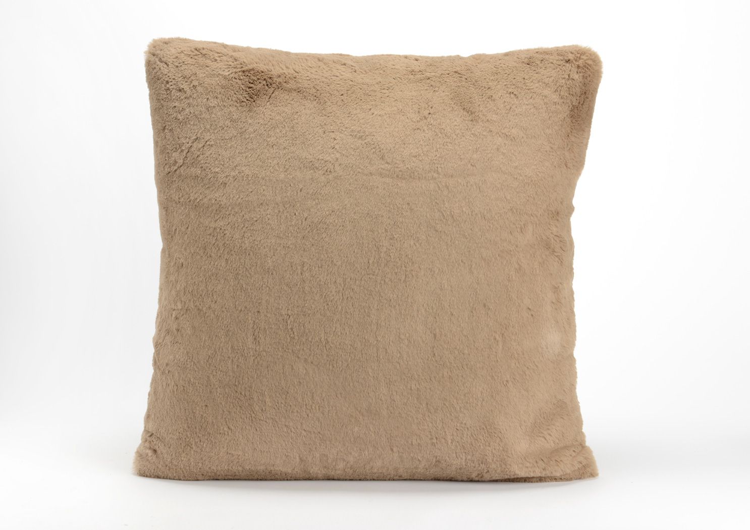 Coussin taupe luxe 50x50 cm