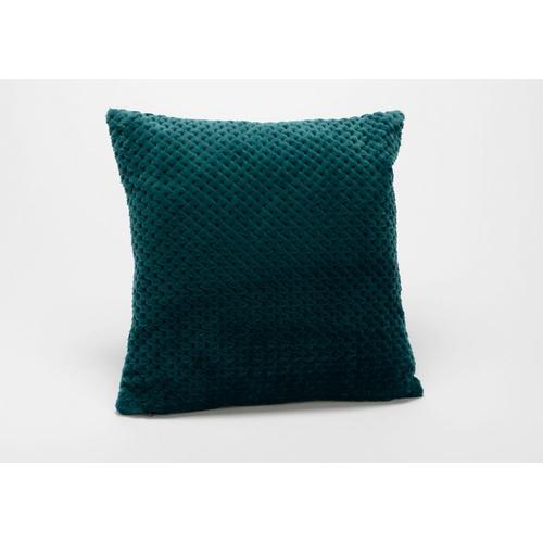 Coussin Damier émeraude 40x40 cm