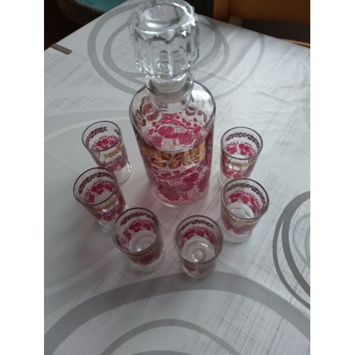 Carafe Et Verres Année 1970