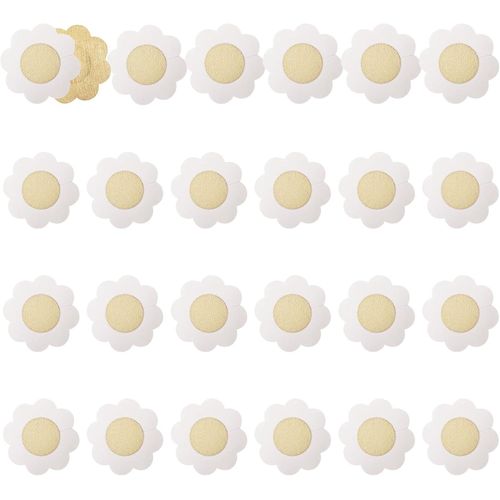 50 Pcs Flower Nipple Covers,Invisible Nipple Covers,Disposable Nipple Covers For Women And Girls For Dresses,Parties And Special Occasions,Brown,One Size