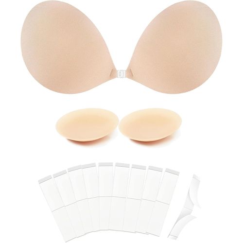 Adhesive Push Up Bra Strapless Bra For Women Invisible Reusable Bra Self Adhesive Bra Bra Nipple Covers For Strapless Dress.[F251]