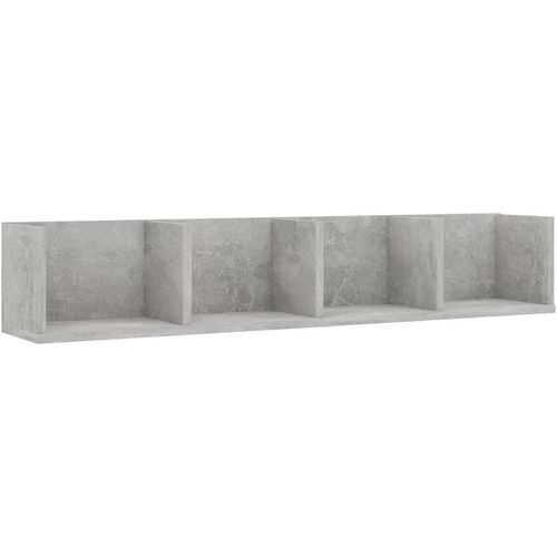 Cd Wall Shelf,Hanging Storage Unit,Home Organiser,Living Room,Living Room,Interior,Grey Concrete Engineered Wood