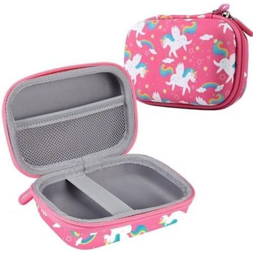 Kids Digital Camera Protective Case Compatible with GREPRO/Gofunly/Goopow/YunLone/AONISE/Dwfit/Kriogor/Hangrui (Case Only),Pink Unicorn,Kids Backpack,Pink,Kids Backpack