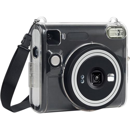 SQ40 Case for Fuji Instax SQ40 Instant Camera-Protective Case with Adjustable Shoulder Strap,Clear,Fashion Style
