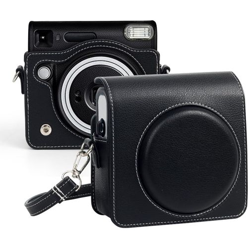 SQ40 Case for Fuji Instax SQ40 Instant Camera-Protective Case with Adjustable Shoulder Strap,Black,Retro style