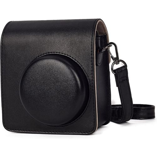 Instant Camera Protective Case Compatible with Instax Mini 40 Instant Camera,Soft PU Leather Bag with Pocket and Detachable Shoulder Strap,Black,Case