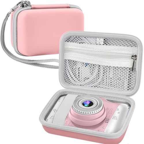 Child Camera Protective Case Compatible with YunLone/Joylink/ITSHINY Protective Case for Eva Compact Camera (Case Only),Pink,Modern