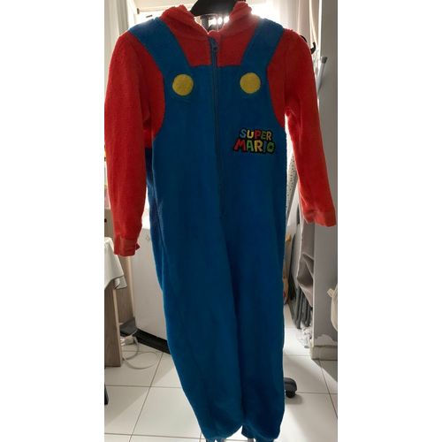 Combinaison Mario 6 Ans Kiabi Rouge Et Bleu