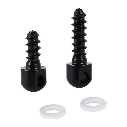 Lot De 2 Vis Pivotantes Pour Elingues Avec Entretoises Blanches, Adaptees A La Plupart Des Fusils De Chasse