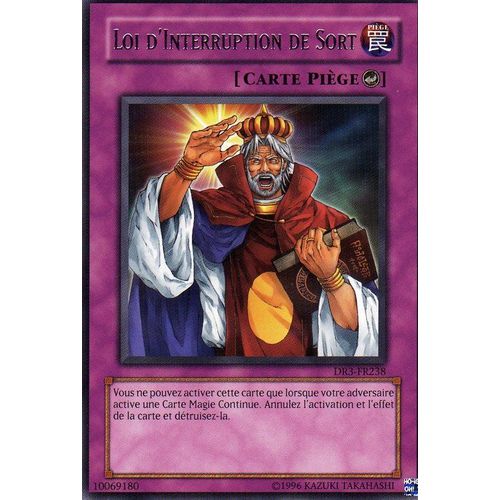 Yugioh - Sombre Revelation 3 - Loi D'interruption De Sort - Francaise - Rare - Dr3-Fr238