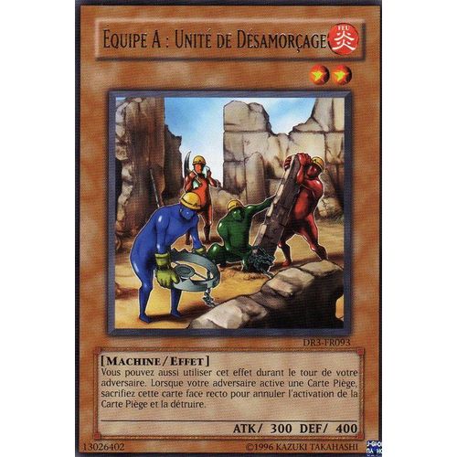 Yugioh - Sombre Revelation 3 - Equipe A : Unite De Desamorcage - Francaise - Rare - Dr3-Fr093