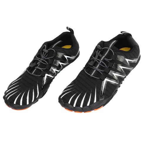 Paire De Chaussures De Randonnee Noires Pour Hommes, Chaussures De Sport Respirantes, Chaussures De Randonnee, De Cross-Country Et D'escalade, Pointure 45