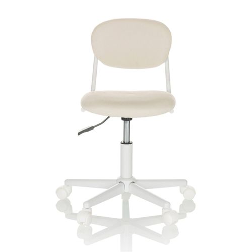 Chaise De Bureau Pour Enfants / Chaise Pivotante Pour Enfants Kiddy Base I Tissu Beige Hjh Office
