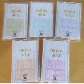 Lot De 5 Cassettes Audio "La Chanson Du Siècle"
